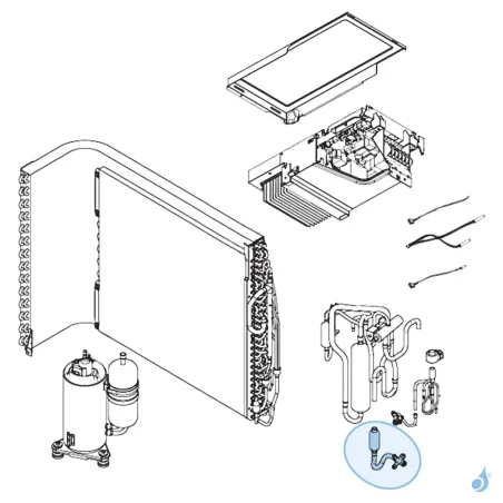 Vanne 3 Voies 5/8 Gaz pour unité extérieure Atlantic Fujitsu Réf. 897054