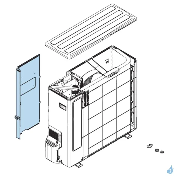 Façade Droite pour unité extérieure Atlantic Fujitsu Réf. 897289