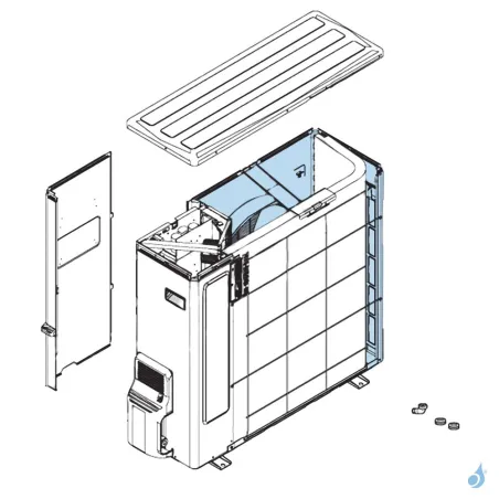 Façade Avant pour unité extérieure Atlantic Fujitsu Réf. 897119
