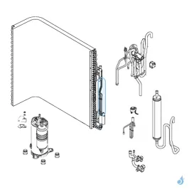 Circuit Frigo Sortie Condenseur pour unité extérieure Atlantic Fujitsu Réf. 898969 2