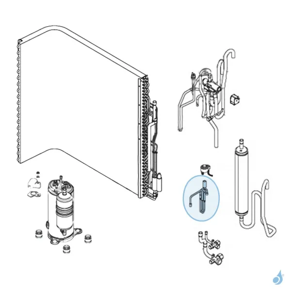 Détendeur pour unité extérieure Atlantic Fujitsu Réf. 897273