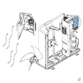 Platine Alimentation pour unité extérieure Atlantic Fujitsu AOYG36LBTA Réf. 898435 2