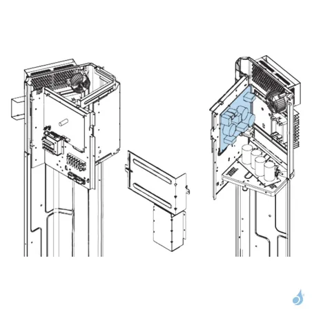 Platine Alimentation pour unité extérieure Atlantic Fujitsu AOYG45/54LBTA Réf. 897138