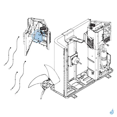 Platine Transistor pour unité extérieure Atlantic Fujitsu AOYG36LBTA Réf. 897126