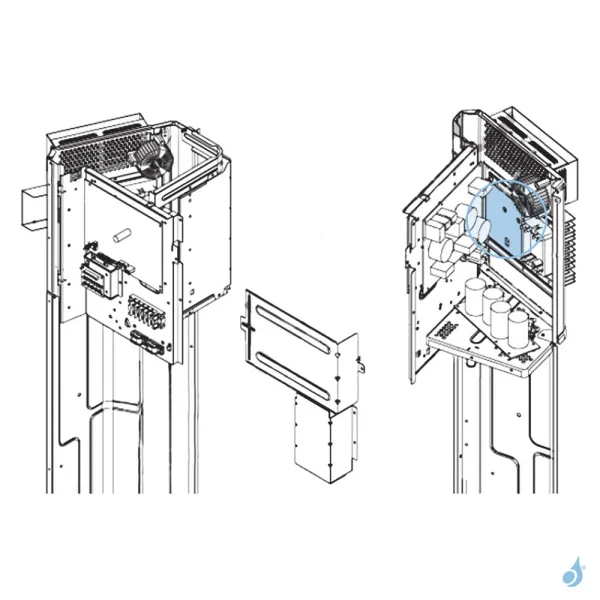 Platine Transistor pour unité extérieure Atlantic Fujitsu AOYG45/54LBTA Réf. 897140