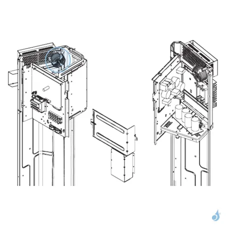 Bobine d'arrêt pour unité extérieure Atlantic Fujitsu Réf. 898675