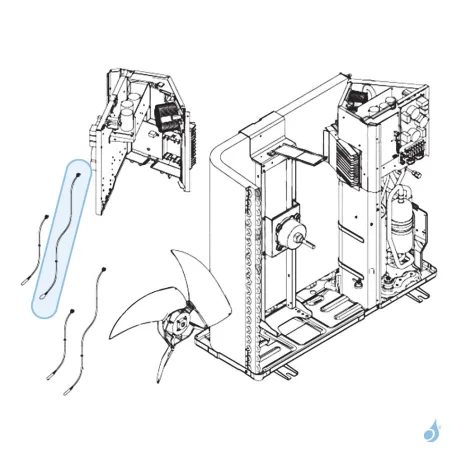 Sonde Refoulement pour unité extérieure Atlantic Fujitsu Réf. 897355