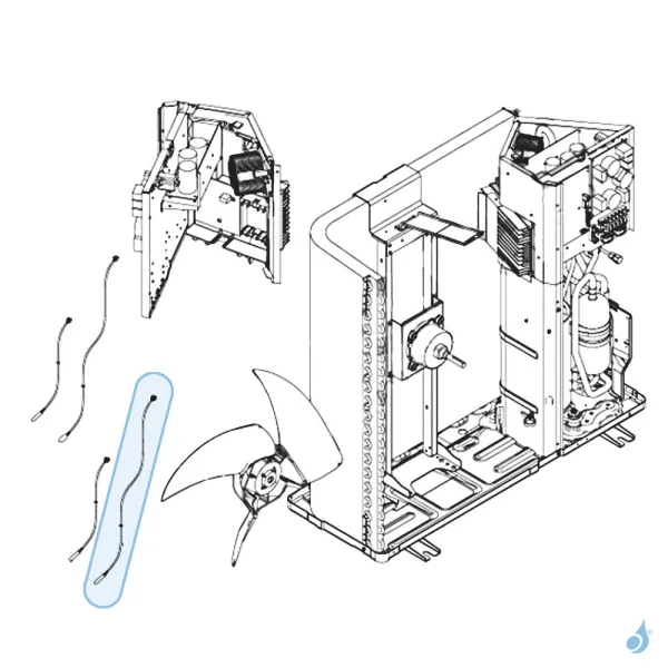 Sonde Condenseur pour unité extérieure Atlantic Fujitsu Réf. 897349