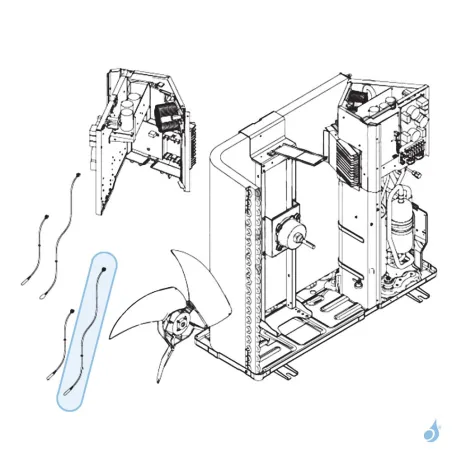 Sonde Condenseur pour unité extérieure Atlantic Fujitsu Réf. 897349