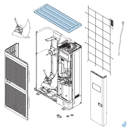 Toit pour unité extérieure Atlantic Fujitsu Réf. 898648