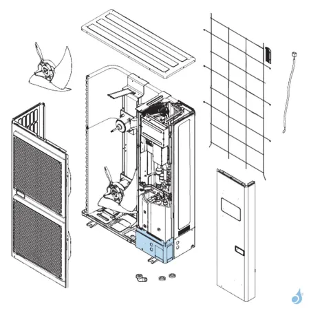 Façade Liaison Avant pour unité extérieure Atlantic Fujitsu Réf. 898305