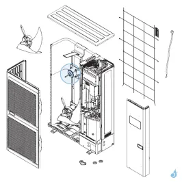 Moteur Ventilation pour unité extérieure Atlantic Fujitsu Réf. 898661 2