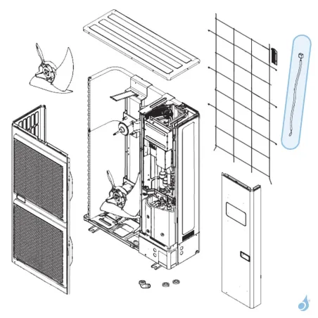 Sonde Extérieure pour unité extérieure Atlantic Fujitsu Réf. 898677
