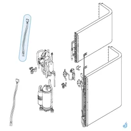 Jeu de sondes refoulement et compresseur pour unité extérieure Atlantic Fujitsu Réf. 898679 2
