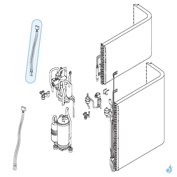 Jeu de sondes refoulement et compresseur pour unité extérieure Atlantic Fujitsu Réf. 898679