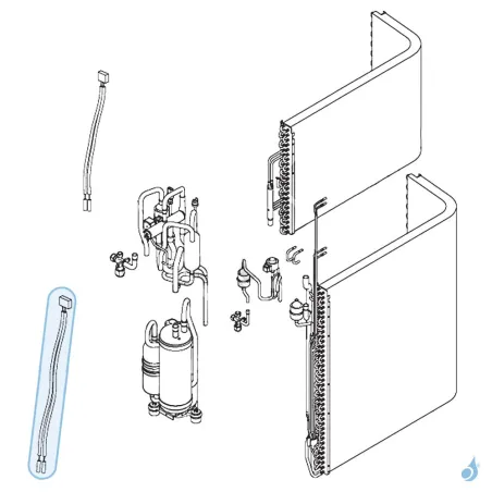 Jeu de sondes Condenseur pour unité extérieure Atlantic Fujitsu Réf. 898678