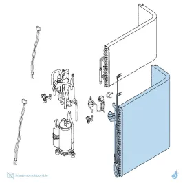 Condenseur partie A pour unité extérieure Atlantic Fujitsu Réf. 898662