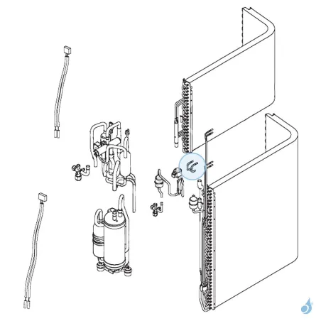 Bypass A pour unité extérieure Atlantic Fujitsu Réf. 897141