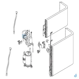 Bobine Vanne 4 voies pour unité extérieure Atlantic Fujitsu Réf. 898500 2