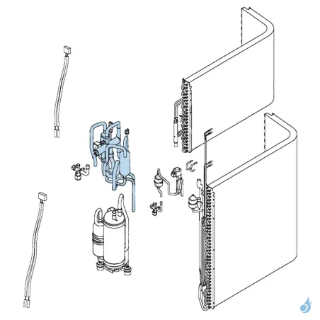 Vanne 4 Voies pour unité extérieure Atlantic Fujitsu Réf. 898664