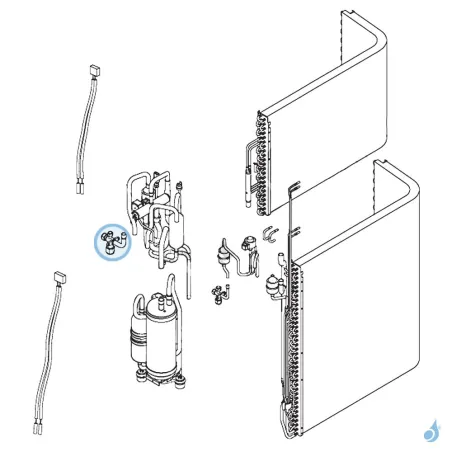 Vanne 3 Voies 5/8 Gaz pour unité extérieure Atlantic Fujitsu Réf. 898314