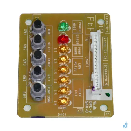 Platine Voyant pour unité extérieure Atlantic Fujitsu Réf. 898672