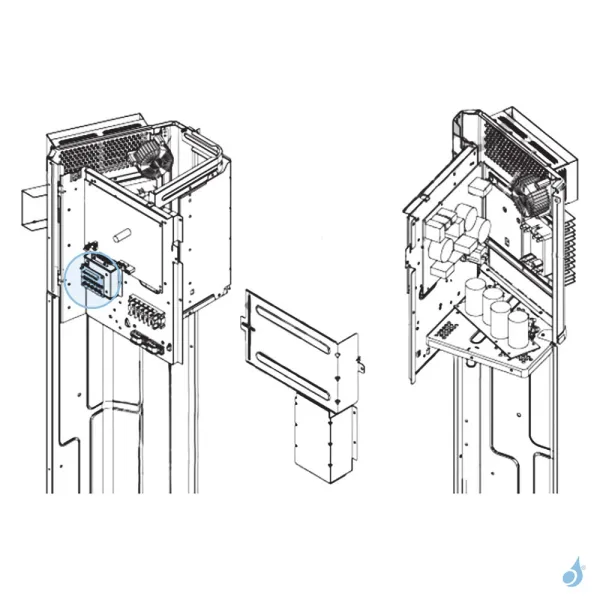 Platine Voyant pour unité extérieure Atlantic Fujitsu Réf. 898672