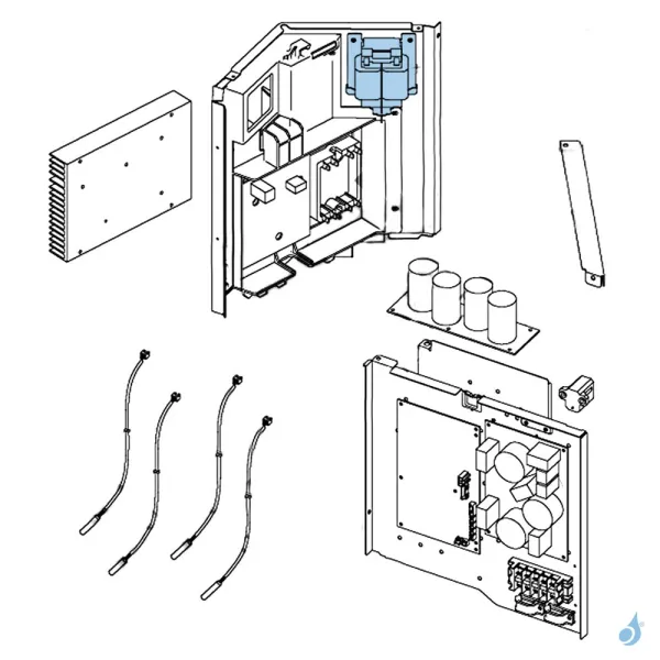 Bobine d'arrêt pour unité extérieure Atlantic Fujitsu Réf. 897301