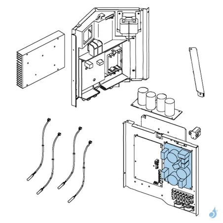 Platine Alimentation pour unité extérieure Atlantic Fujitsu AOYA30/36LBTL Réf. 897315