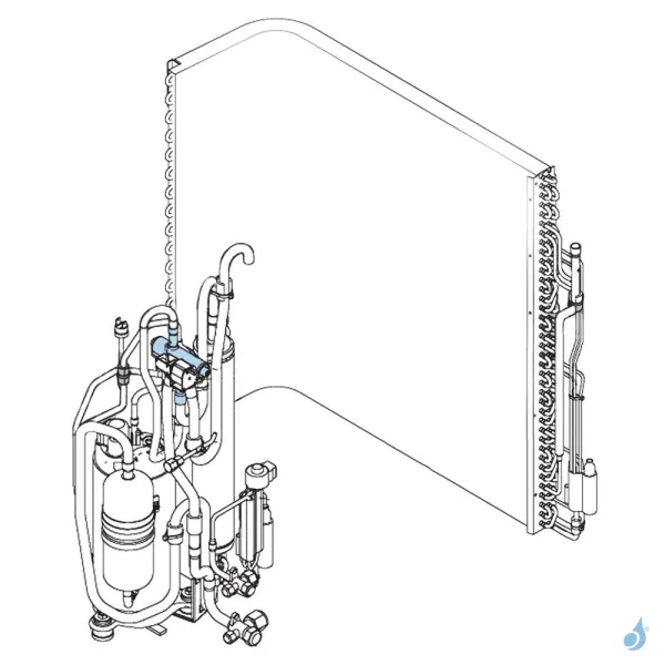 Vanne 4 Voies pour unité extérieure Atlantic Fujitsu Réf. 897382