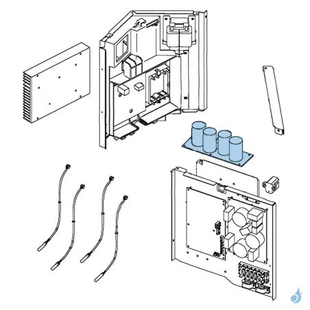 Platine Condensateur pour unité extérieure Atlantic Fujitsu Réf. 898430