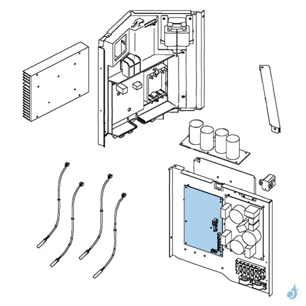 Platine Régulation pour unité extérieure Atlantic Fujitsu AOYA30LFTL Réf. 898432