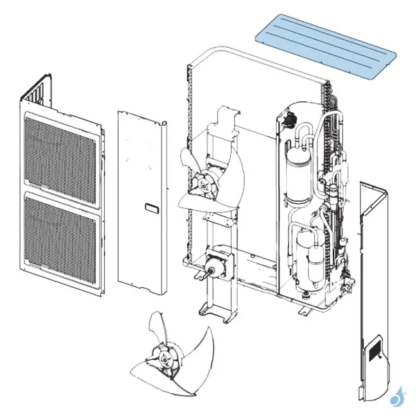 Toit pour unité extérieure Atlantic Fujitsu Réf. 897367