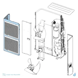 Façade Avant pour unité extérieure Atlantic Fujitsu Réf. 897282