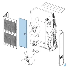 Façade Avant Droite pour unité extérieure Atlantic Fujitsu Réf. 897284 2