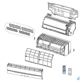 Télécommande IR pour climatisation murale Atlantic Fujitsu Réf. 891511 2