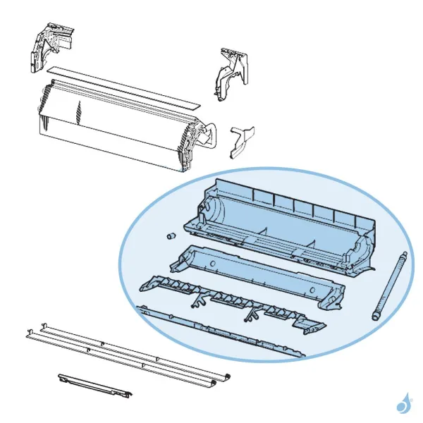 Bac à Condensats pour climatisation Atlantic Fujitsu LCC LDC Réf. 891519