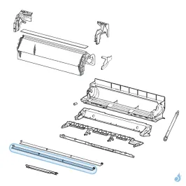 Volet Haut pour climatisation Atlantic Fujitsu Réf. 891251 2