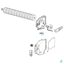 Moteur Volet pour climatisation murale Atlantic Fujitsu Réf. 890040 2