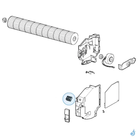 Bornier pour climatisation murale Atlantic Fujitsu LCC LDC Réf. 898419