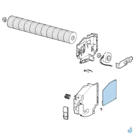 Platine Régulation pour climatisation murale Atlantic Fujitsu ASYA12LCC Réf. 891767 2