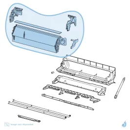 Évaporateur Complet pour climatisation Atlantic Fujitsu ASYA14/18LCC Réf. 898716 2