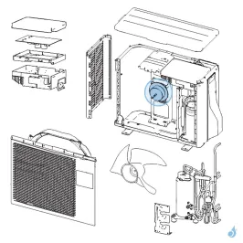 Moteur Ventilation pour unité extérieure Atlantic Fujitsu Réf. 891264 2