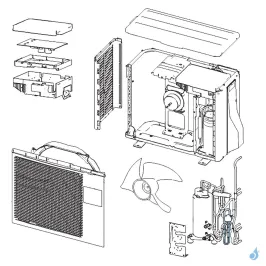 Détendeur pour unité extérieure Atlantic Fujitsu AOYR07/09LCC Réf. 891607 2