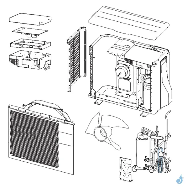 Détendeur pour unité extérieure Atlantic Fujitsu AOYR07/09LCC Réf. 891607