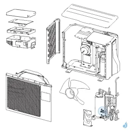 Vanne 2 Voies 1/4 Liquide pour unité extérieure Atlantic Fujitsu Réf. 891604 2