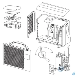 Vanne 3 Voies 3/8 Gaz pour unité extérieure Atlantic Fujitsu Réf. 891603 2