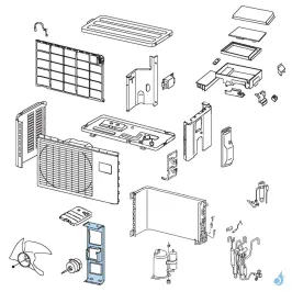 Support Moteur pour unité extérieure Atlantic Fujitsu Réf. 891265 2