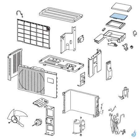 Platine Inverter pour unité extérieure Atlantic Fujitsu AOYR12LCC Réf. 891770