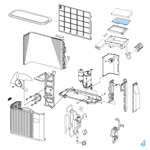 Platine Inverter pour unité extérieure Atlantic Fujitsu AOYR18LCC Réf. 891521